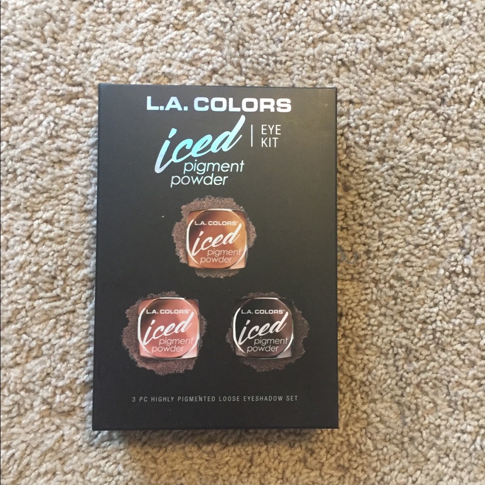 LA Colors Eyeshadow Pigment powder Iced Browns New